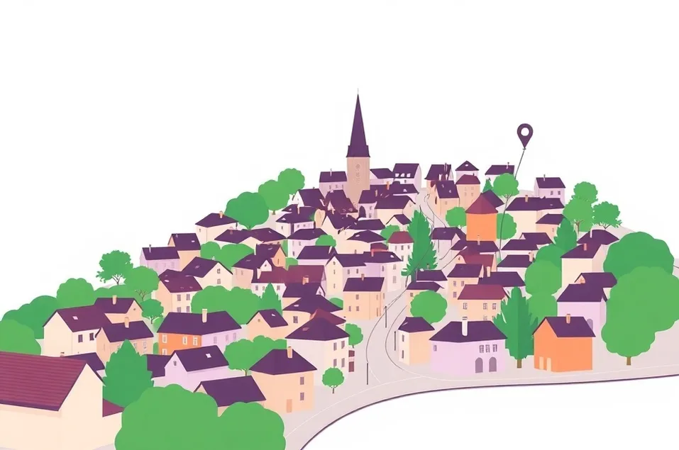 Carte du secteur d'intervention autour de Saint-Pierre-du-Mont (40280)